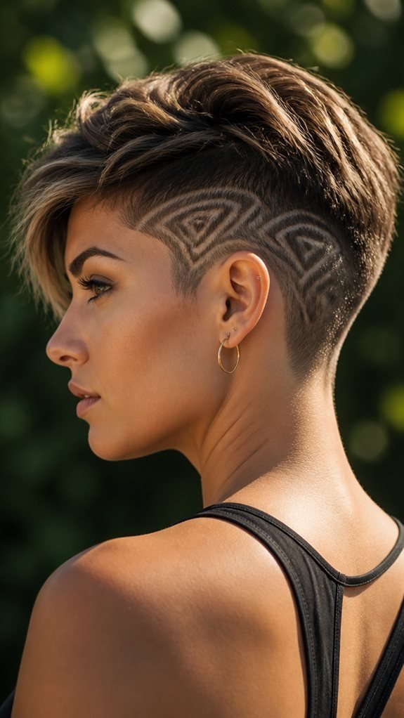 chic summer undercut designs