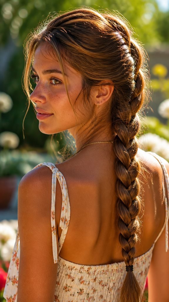 classic french braid summer
