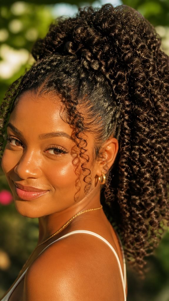 curly ponytail care tips