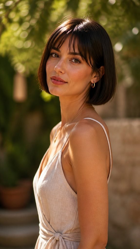 effortless chic bob hairstyle