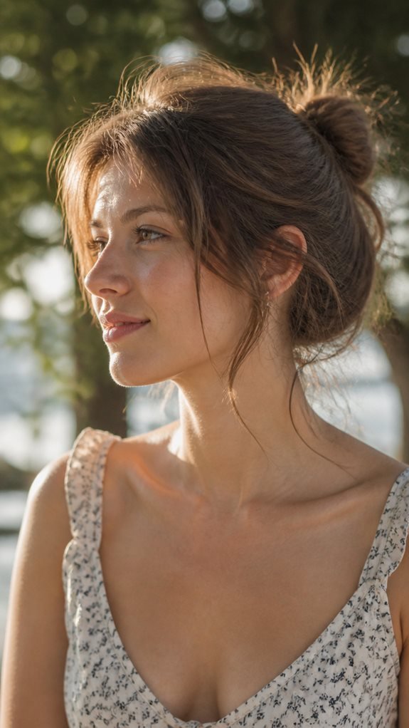 effortless stylish messy bun