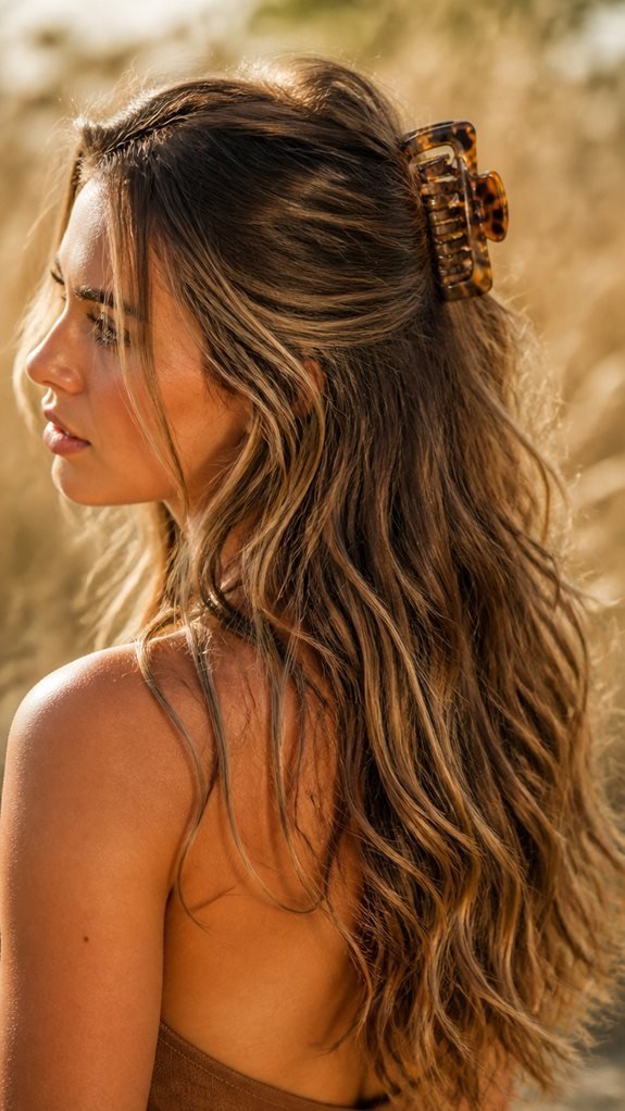effortless sun kissed waves hairstyle
