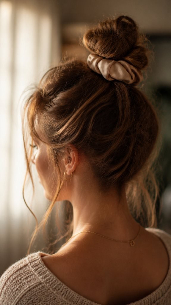 heatless overnight messy bun