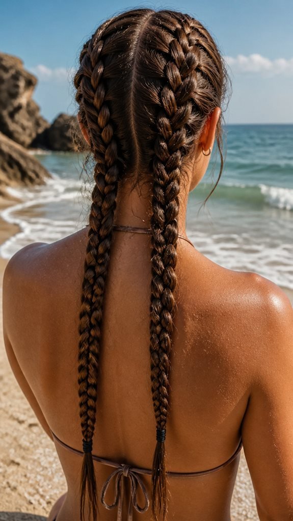 long lasting double dutch braids