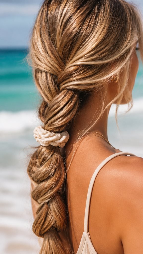 polished beach rope ponytail