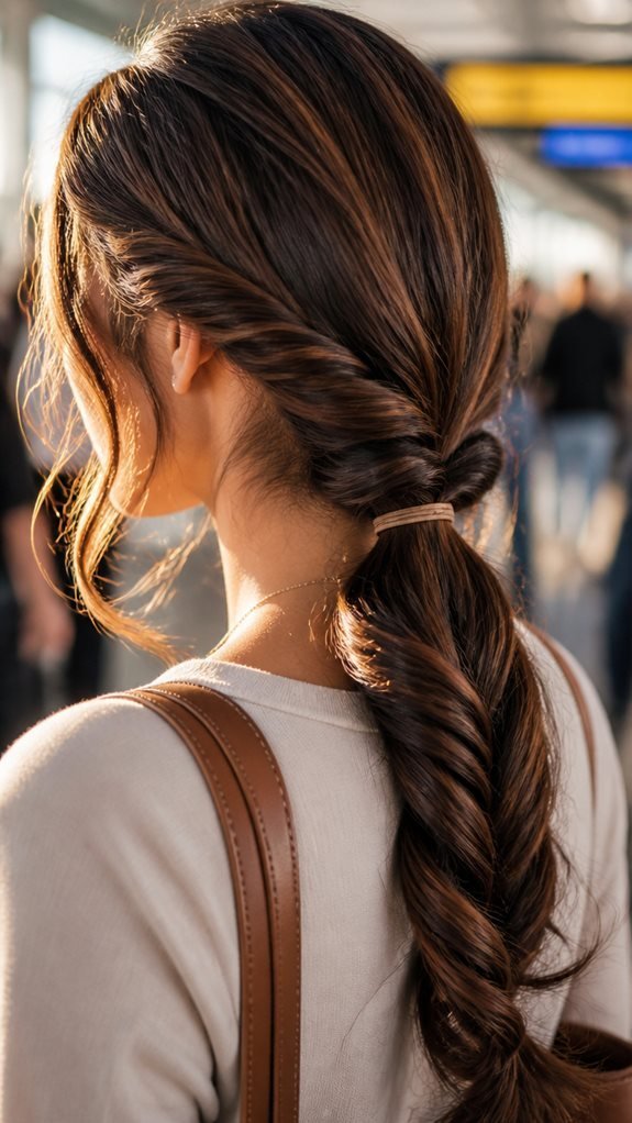quick and polished hairstyle