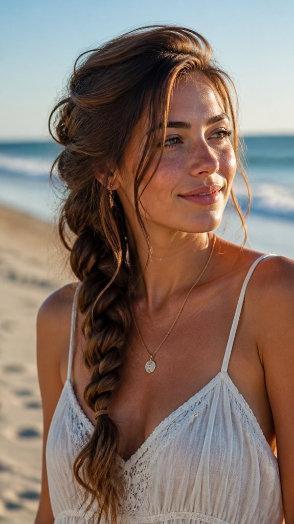 quick polished side braid