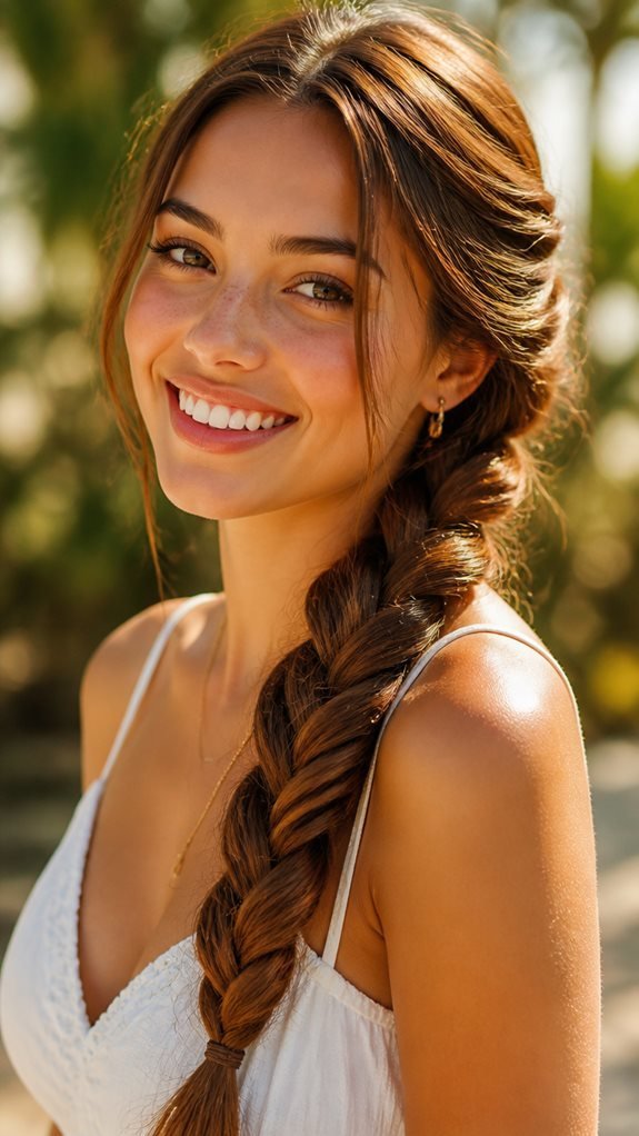 quick twisted rope hairstyle