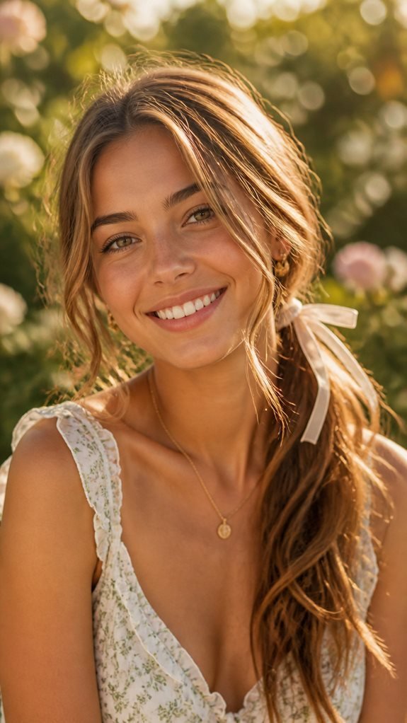 romantic side ponytail style