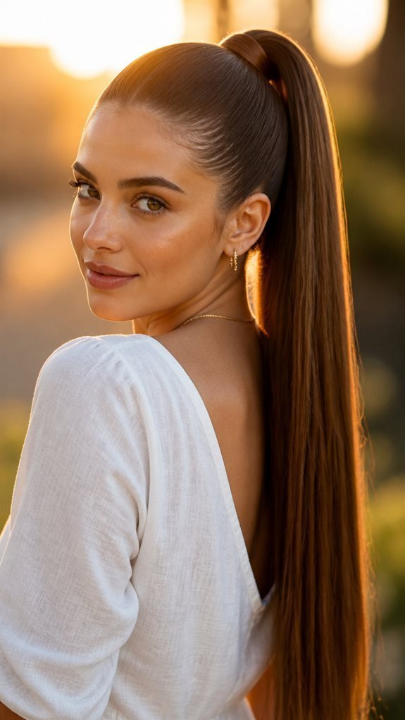 sleek high ponytail tutorial