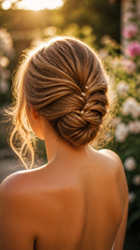 summer fishtail braid updo