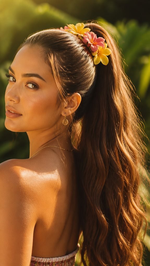 summer ready high ponytail