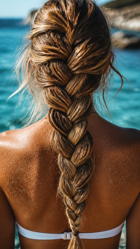 textured beach friendly braid style