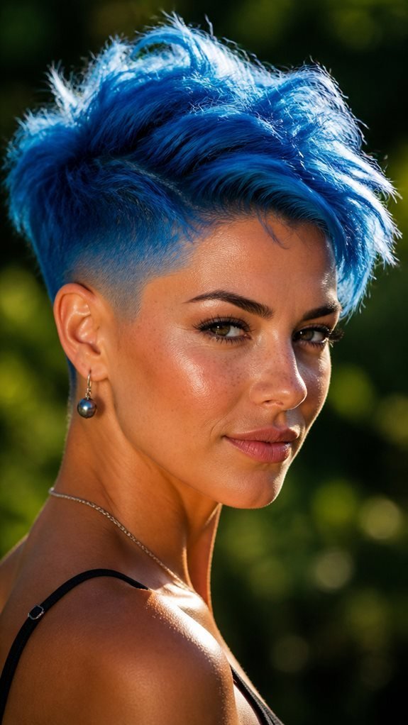 vibrant bold pixie colors